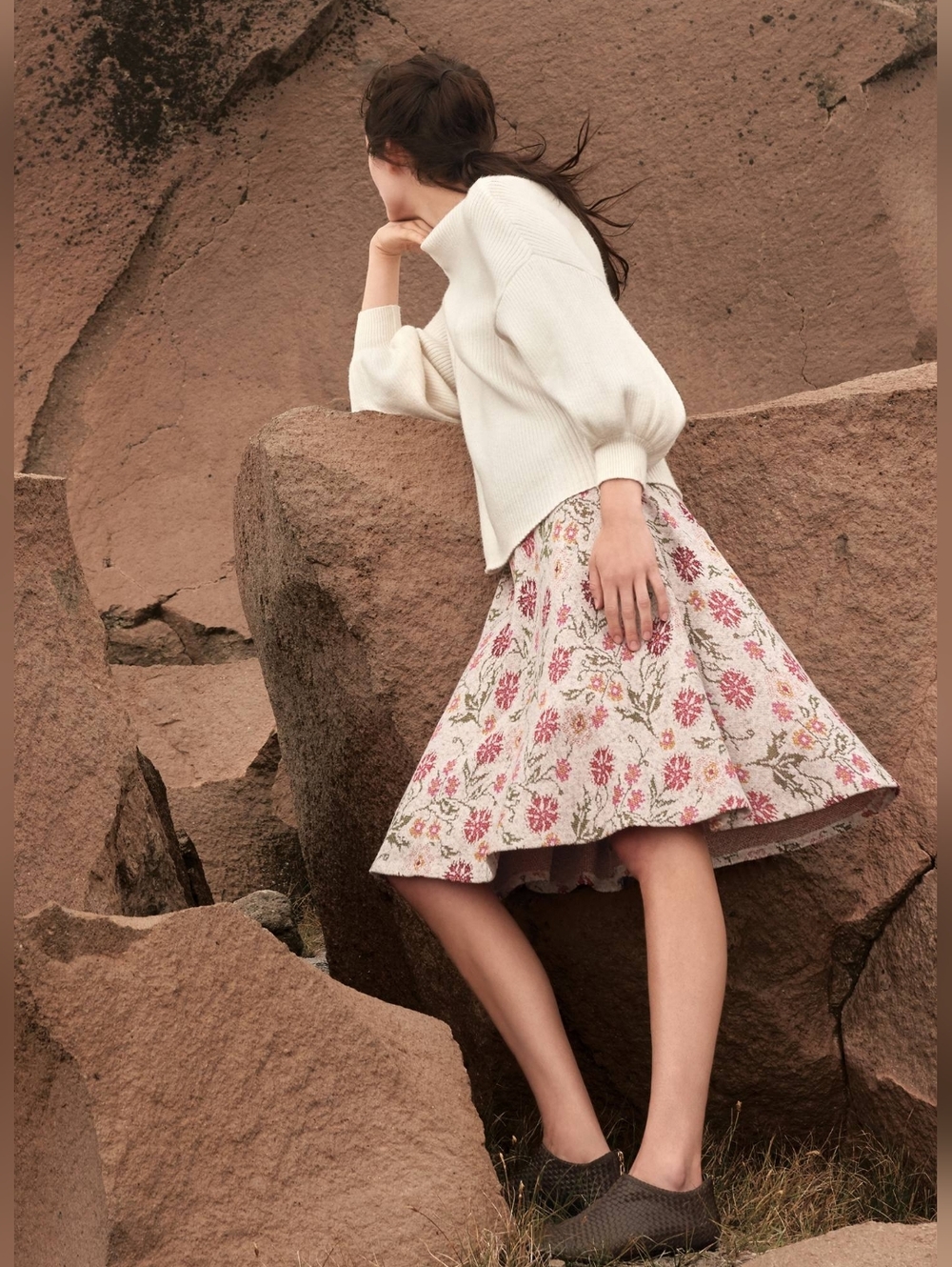 Anthropologie Cecilia Prado Meadowlark Sweater Skirt, Size L